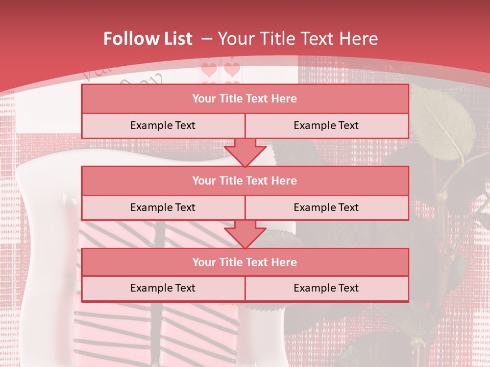 Color Valentine Bow PowerPoint Template