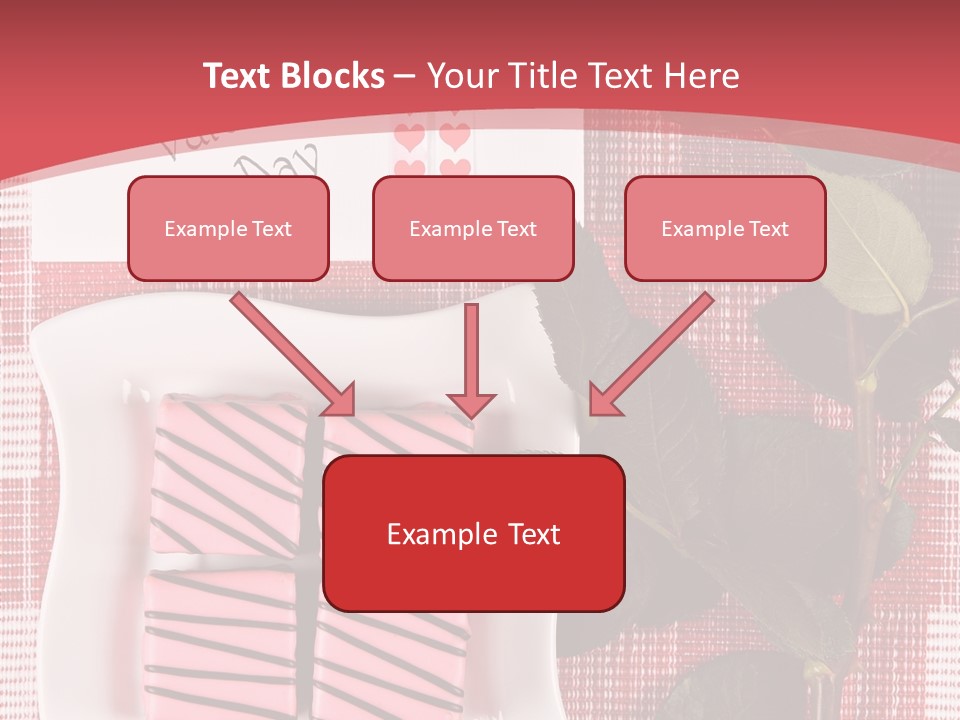 Color Valentine Bow PowerPoint Template
