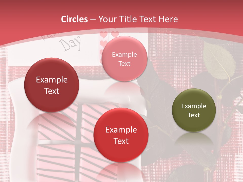 Color Valentine Bow PowerPoint Template