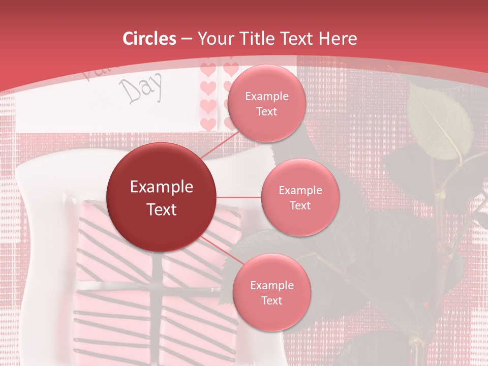 Color Valentine Bow PowerPoint Template