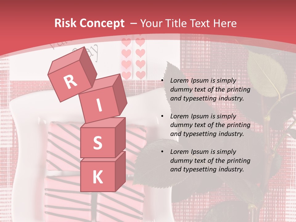 Color Valentine Bow PowerPoint Template