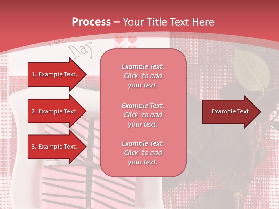 Color Valentine Bow PowerPoint Template