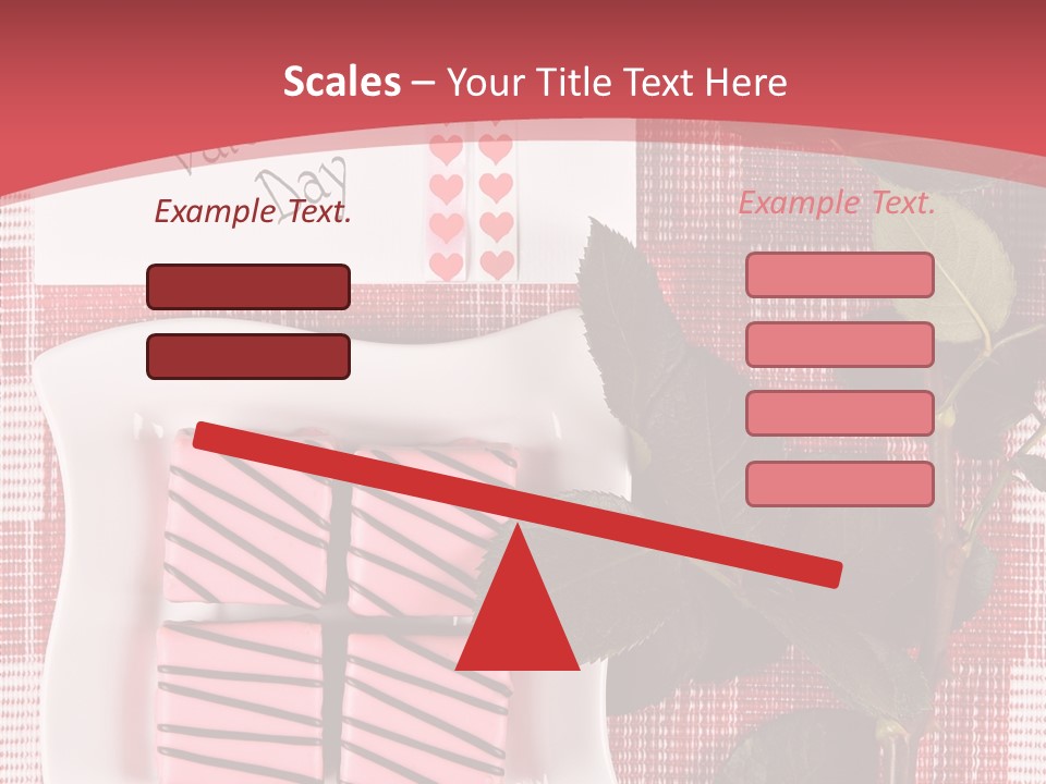 Color Valentine Bow PowerPoint Template