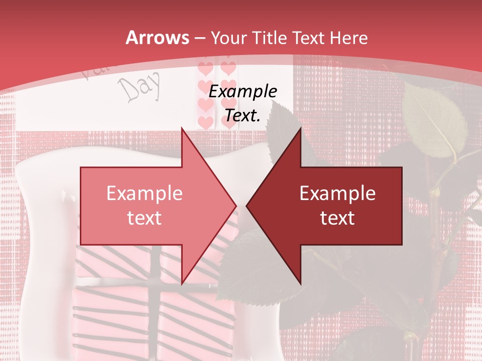 Color Valentine Bow PowerPoint Template