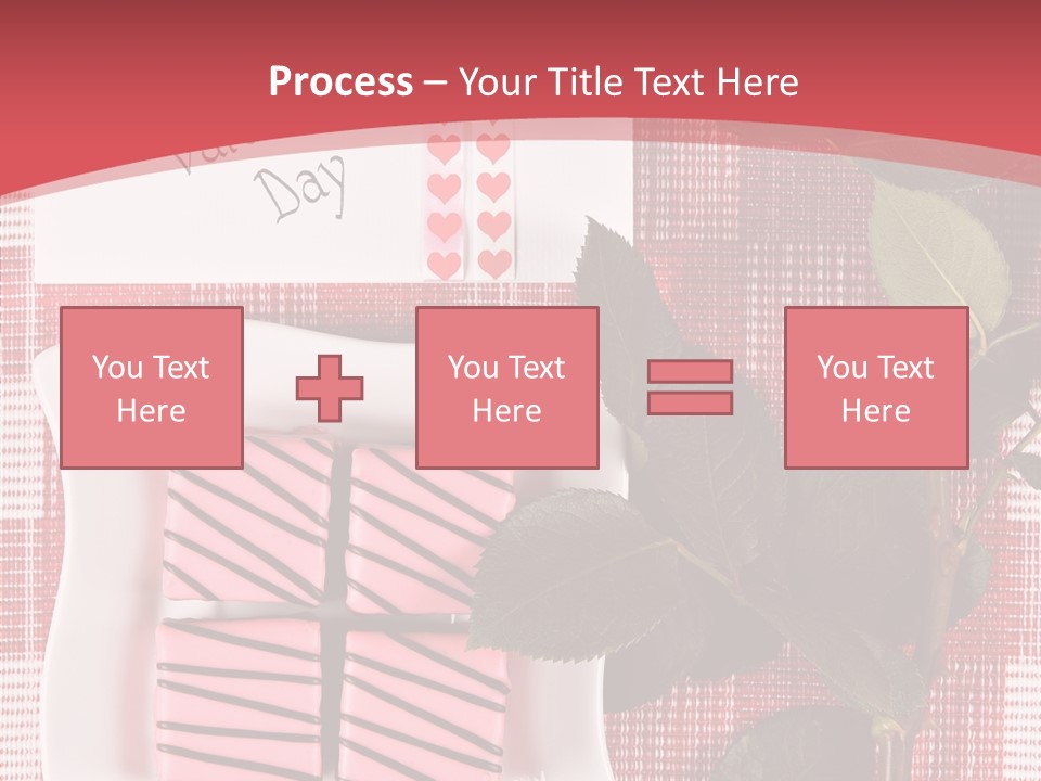 Color Valentine Bow PowerPoint Template