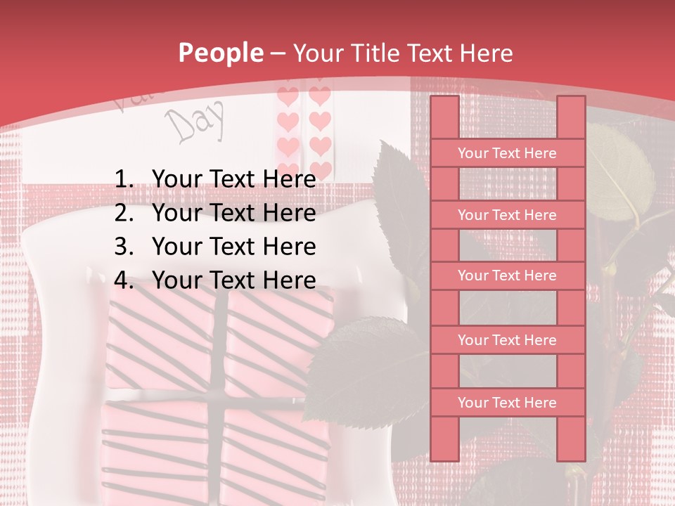 Color Valentine Bow PowerPoint Template