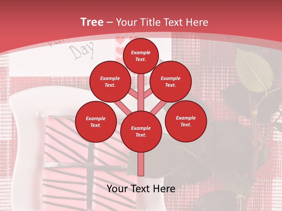 Color Valentine Bow PowerPoint Template