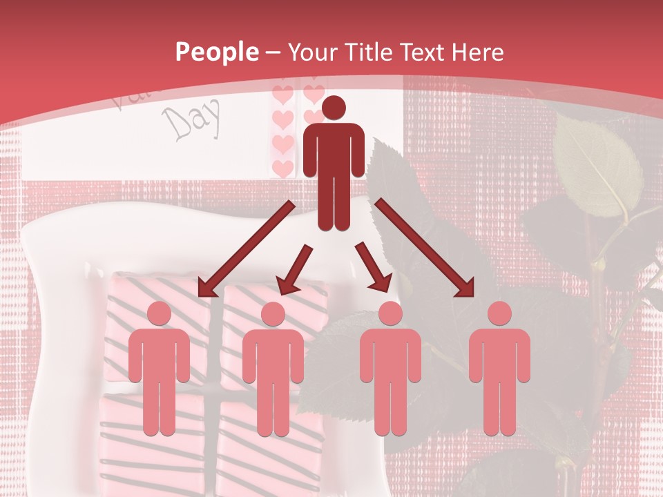 Color Valentine Bow PowerPoint Template