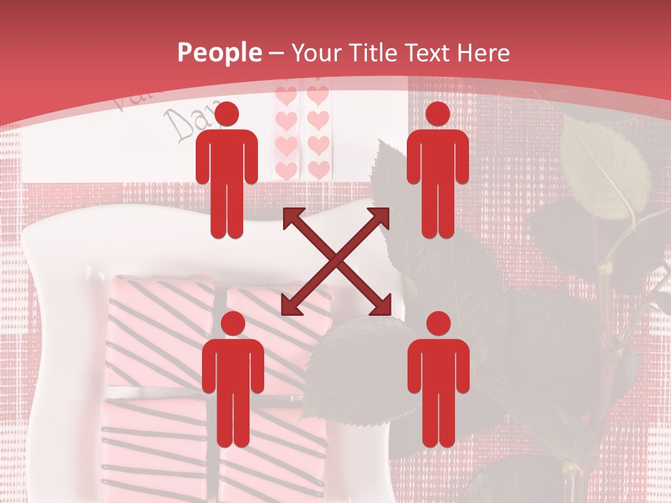 Color Valentine Bow PowerPoint Template