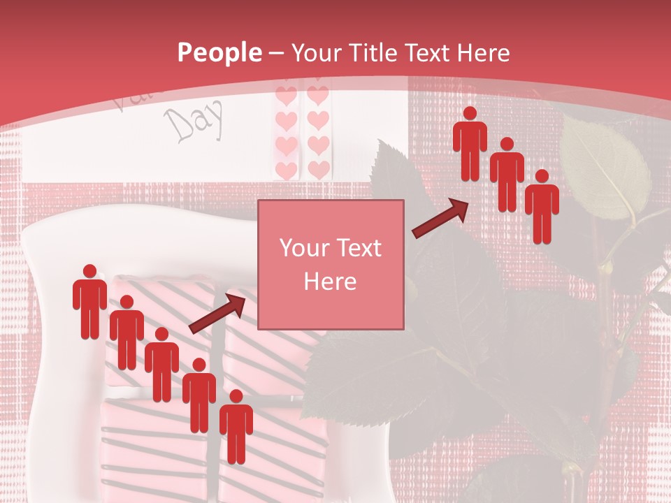 Color Valentine Bow PowerPoint Template