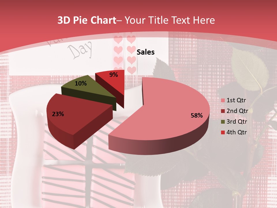 Color Valentine Bow PowerPoint Template