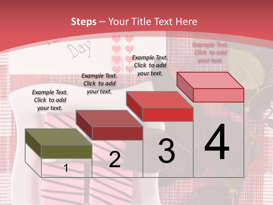 Color Valentine Bow PowerPoint Template