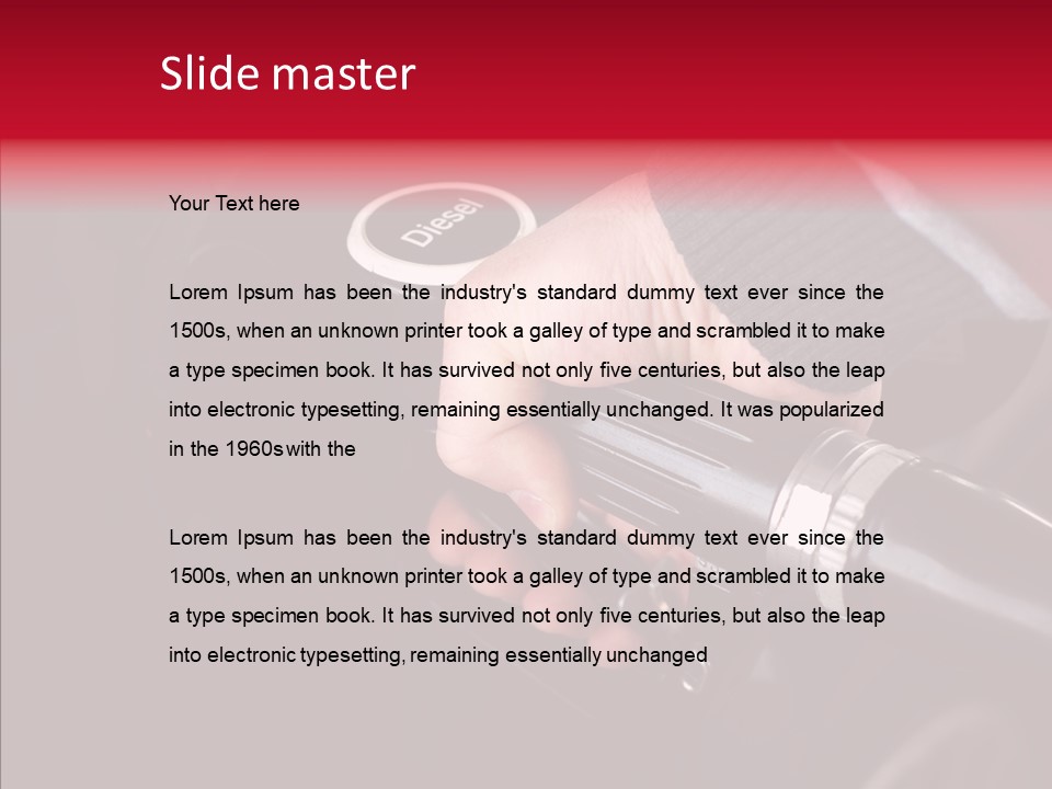 Person Fuel Petrol PowerPoint Template