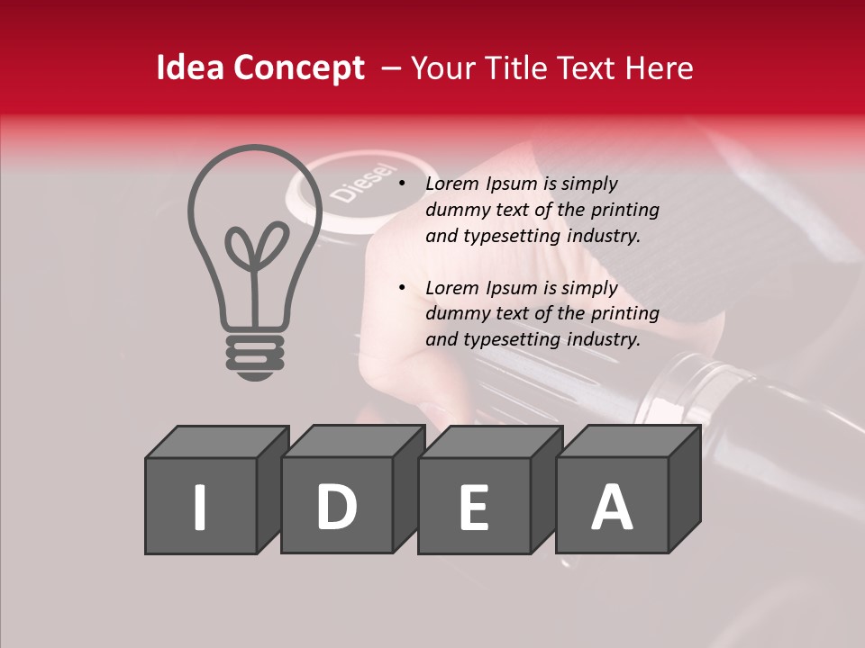 Person Fuel Petrol PowerPoint Template