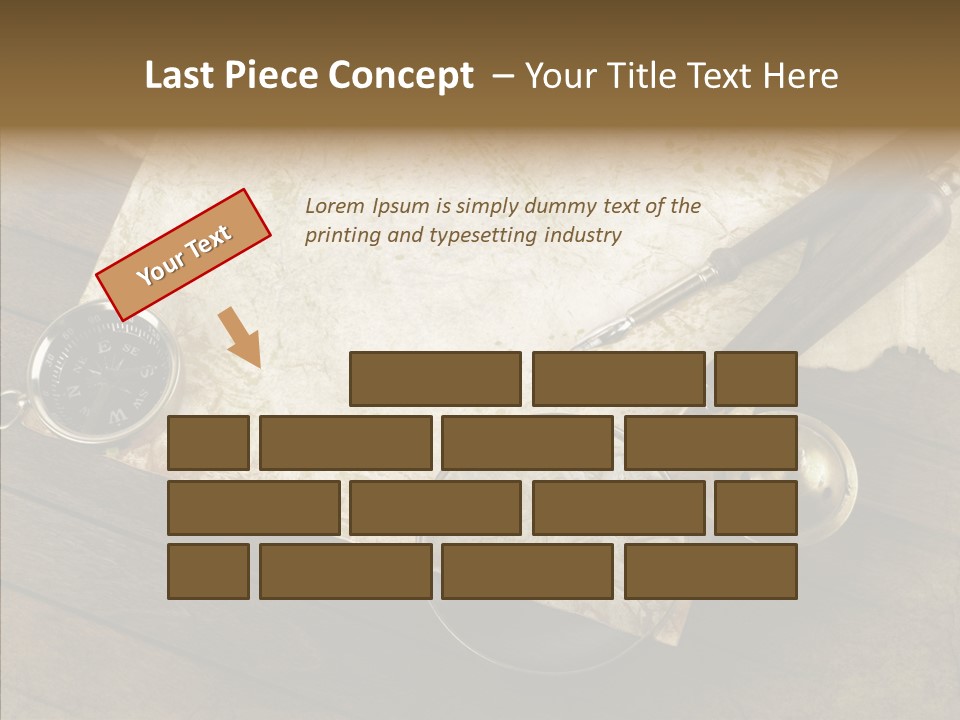 Pen And Old Paper PowerPoint Template