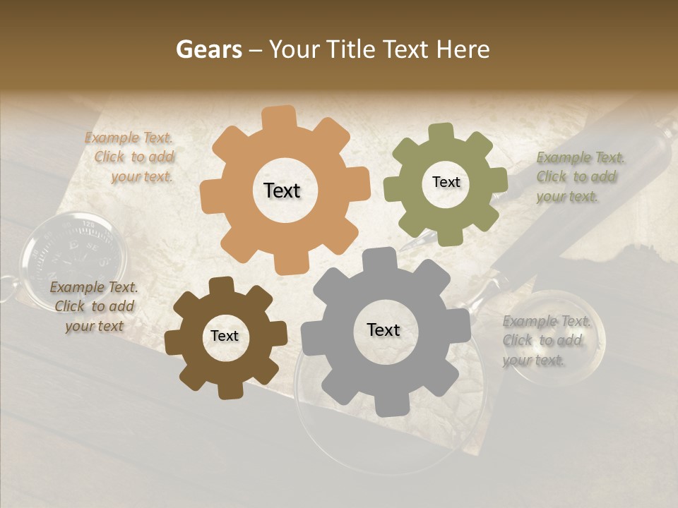 Pen And Old Paper PowerPoint Template