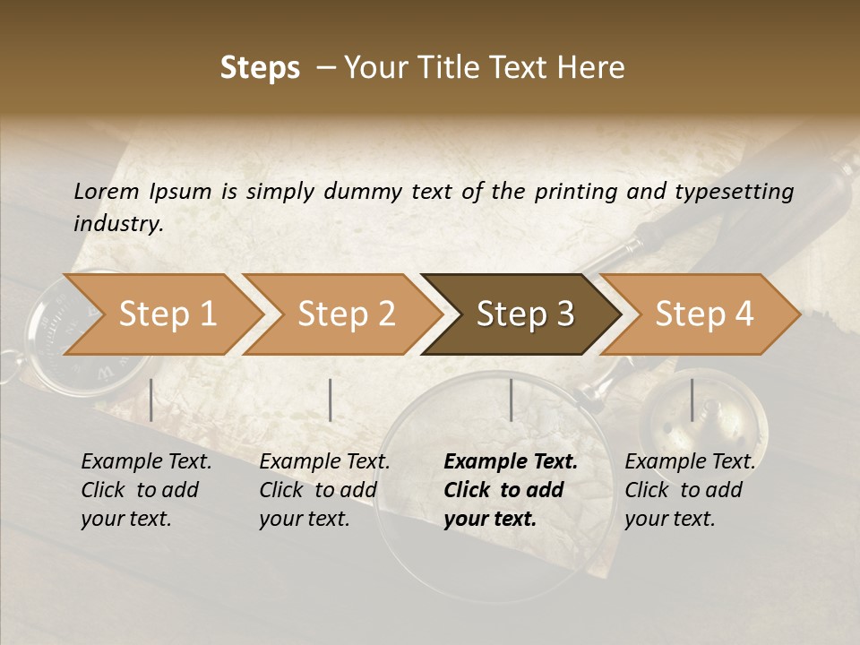 Pen And Old Paper PowerPoint Template