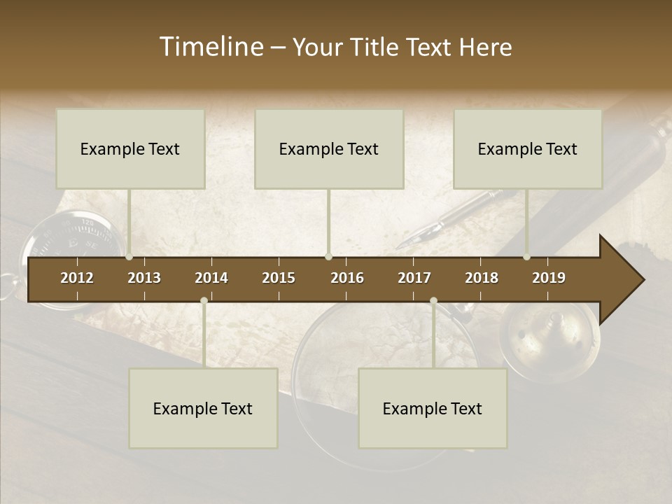 Pen And Old Paper PowerPoint Template