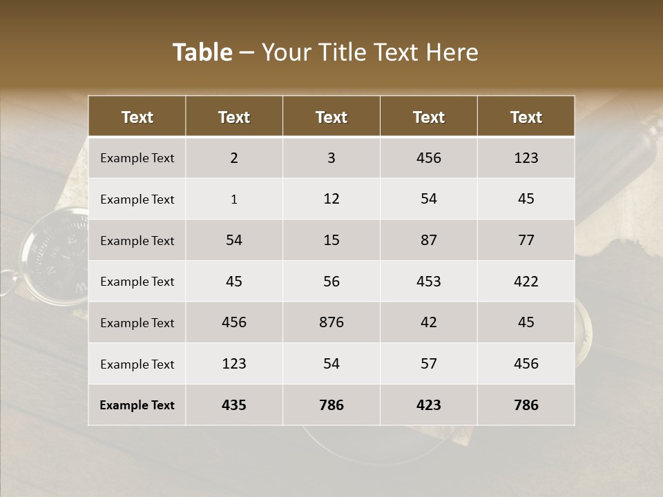 Pen And Old Paper PowerPoint Template