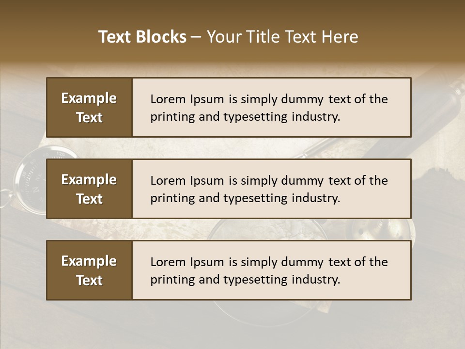 Pen And Old Paper PowerPoint Template