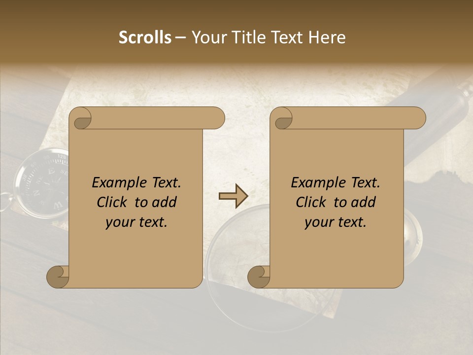 Pen And Old Paper PowerPoint Template