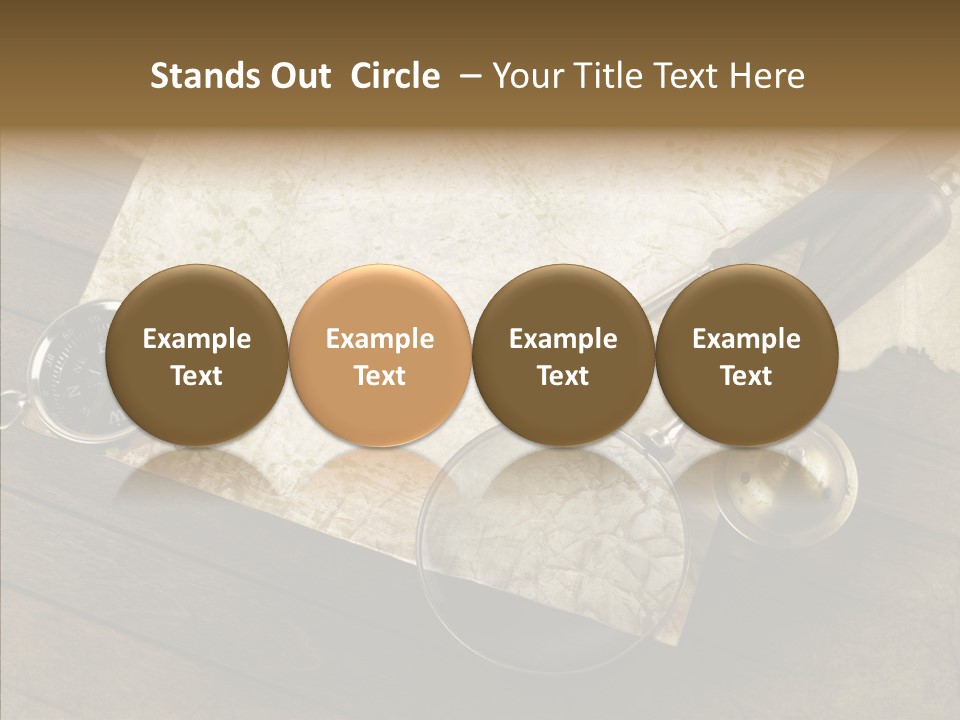 Pen And Old Paper PowerPoint Template