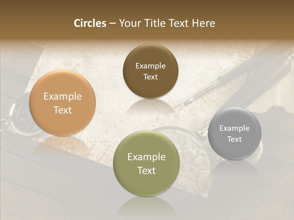 Pen And Old Paper PowerPoint Template