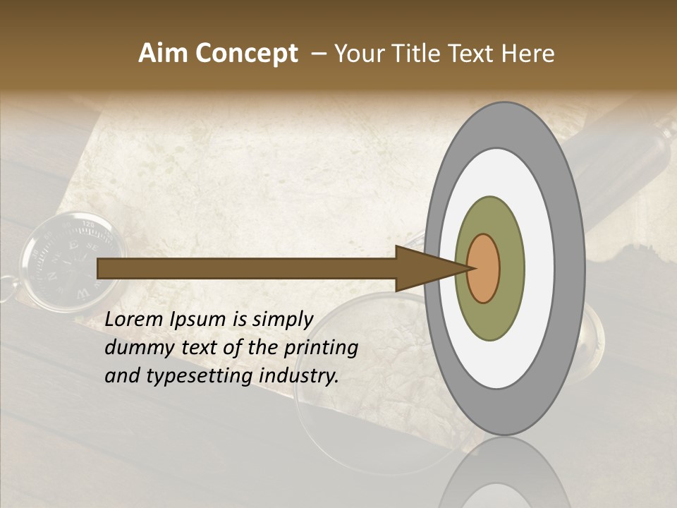 Pen And Old Paper PowerPoint Template