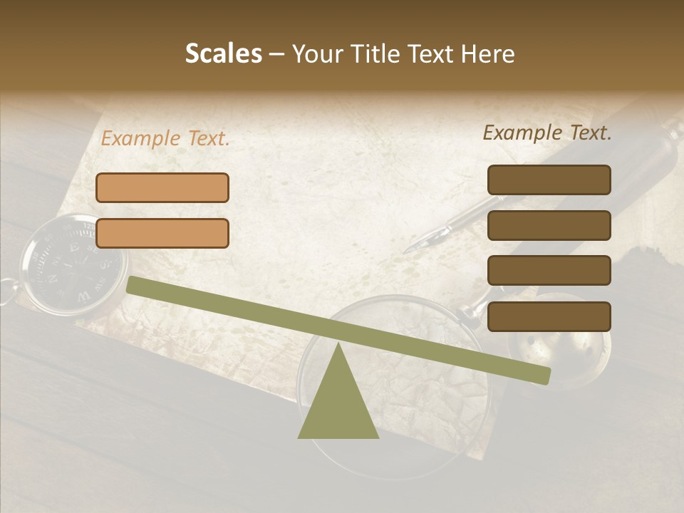 Pen And Old Paper PowerPoint Template