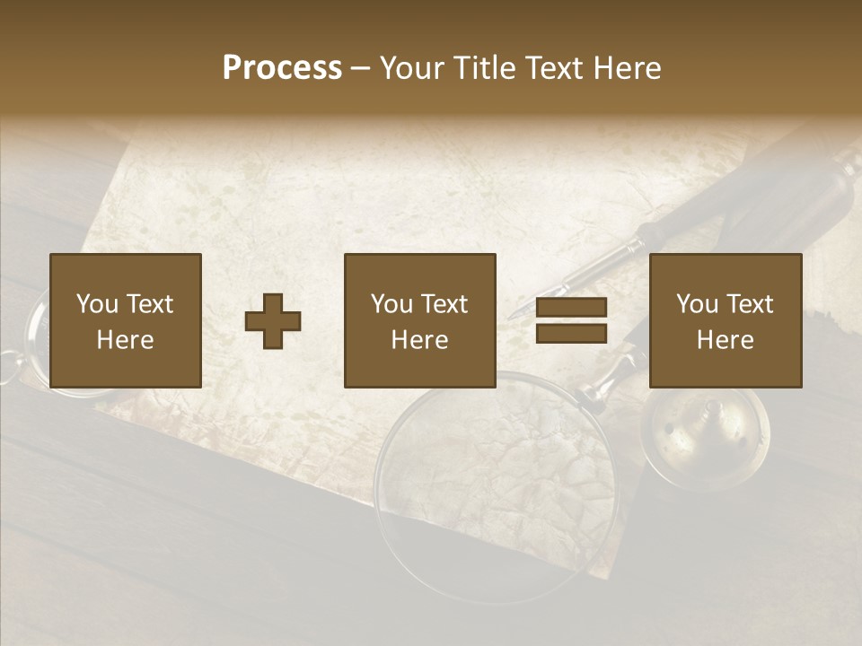 Pen And Old Paper PowerPoint Template