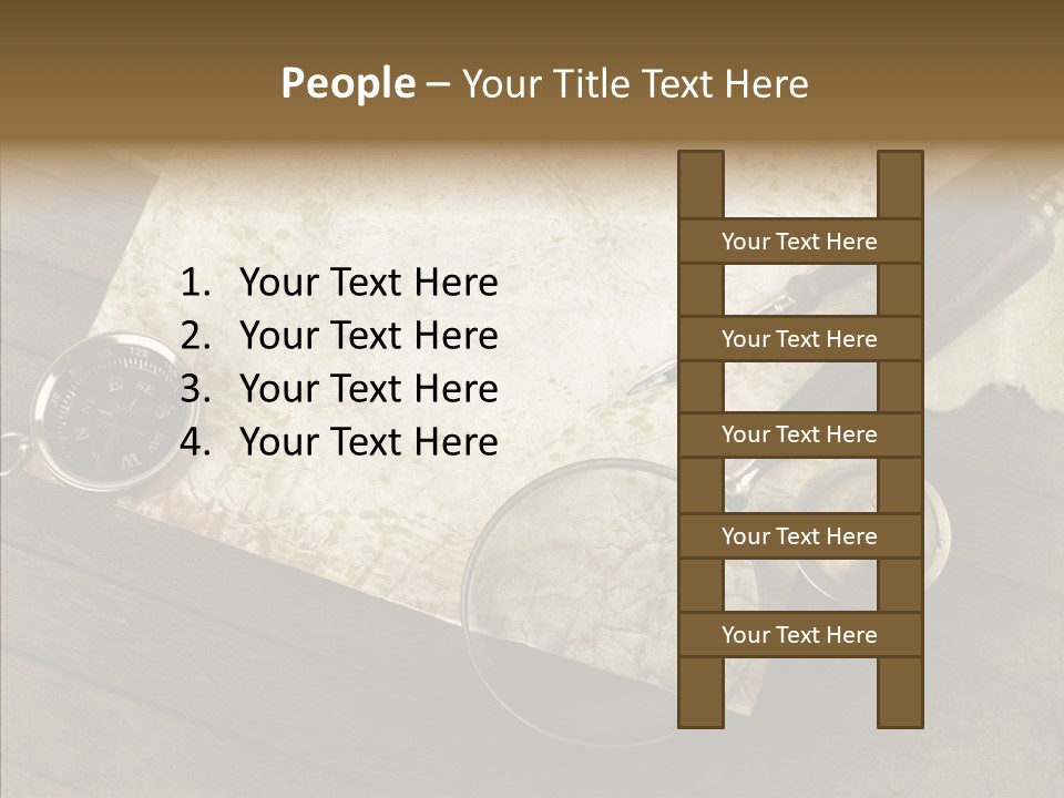 Pen And Old Paper PowerPoint Template