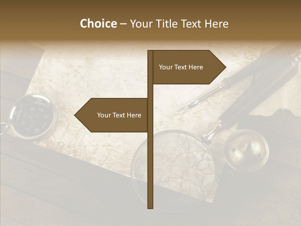 Pen And Old Paper PowerPoint Template