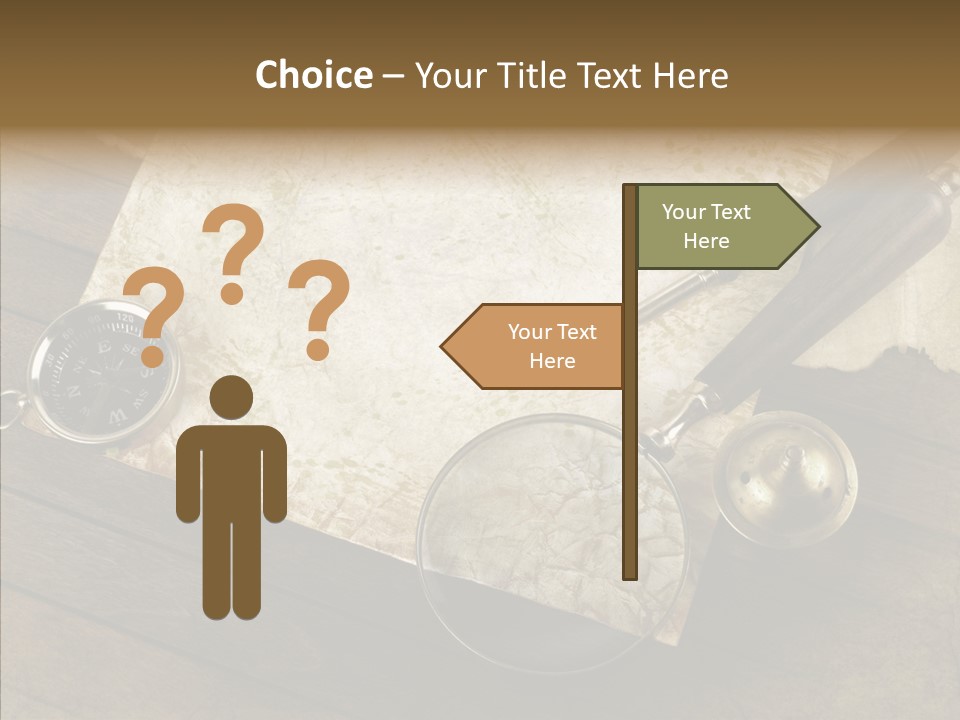 Pen And Old Paper PowerPoint Template