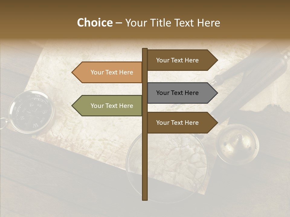 Pen And Old Paper PowerPoint Template
