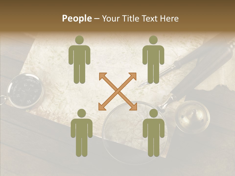 Pen And Old Paper PowerPoint Template