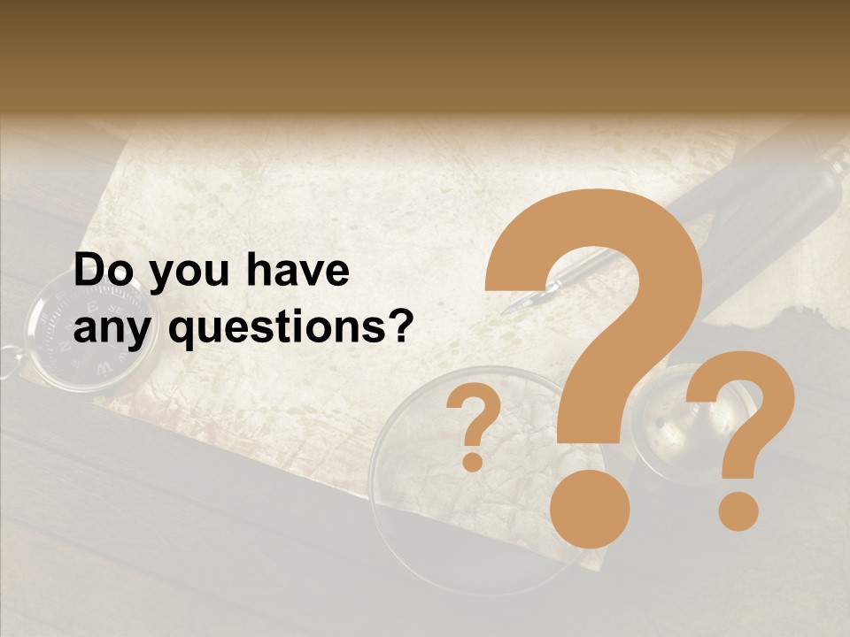 Pen And Old Paper PowerPoint Template