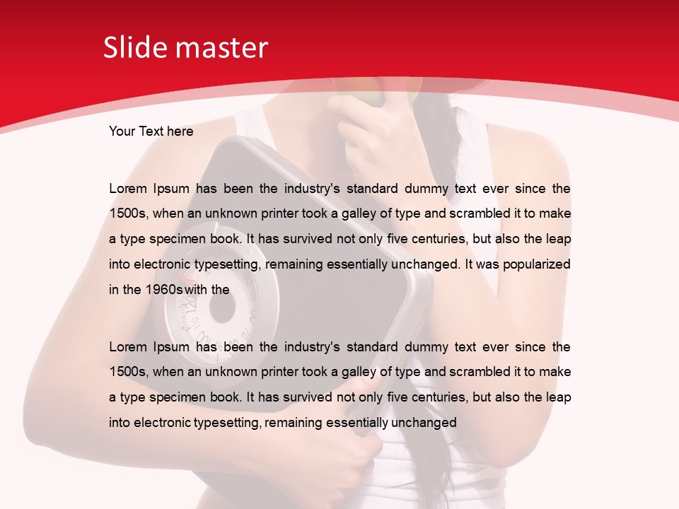 Power Weight Food PowerPoint Template