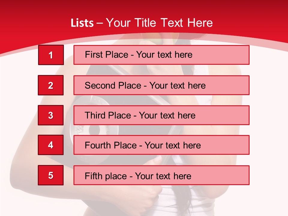 Power Weight Food PowerPoint Template