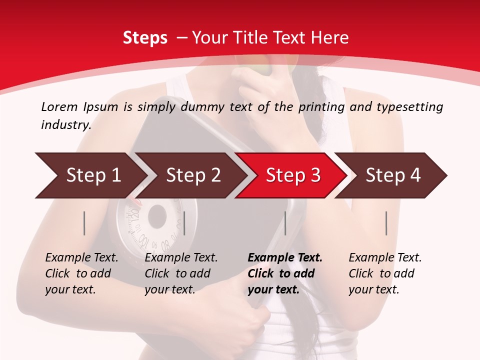 Power Weight Food PowerPoint Template
