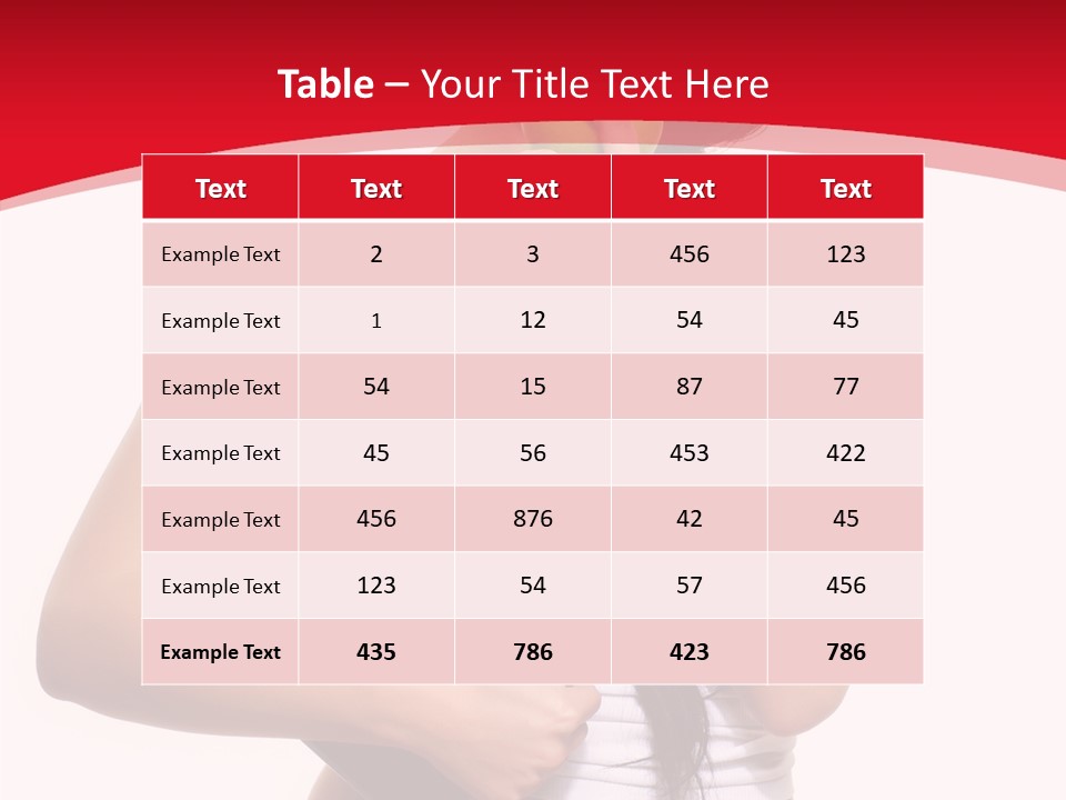 Power Weight Food PowerPoint Template