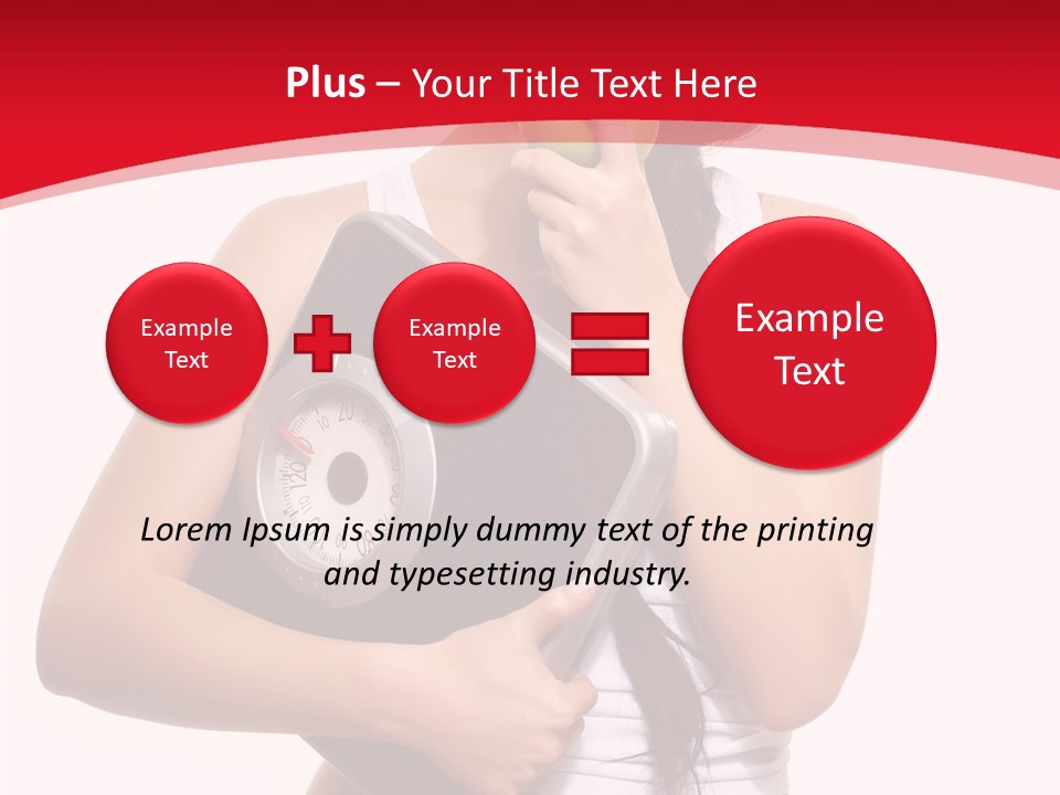 Power Weight Food PowerPoint Template