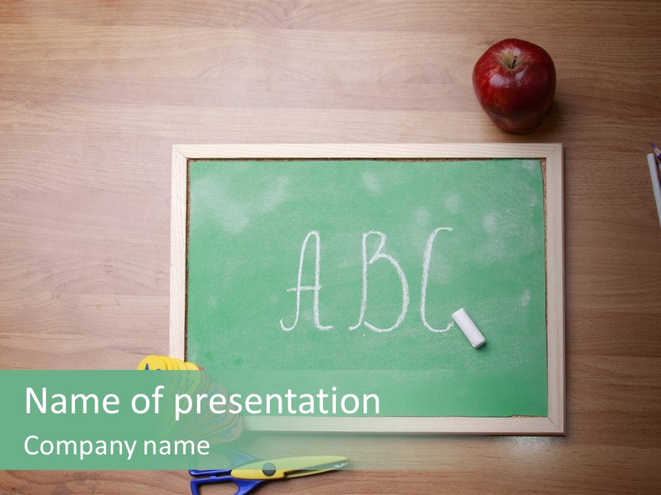 Clip Class Materials PowerPoint Template