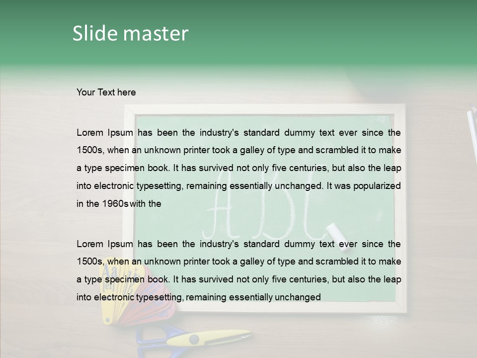 Clip Class Materials PowerPoint Template