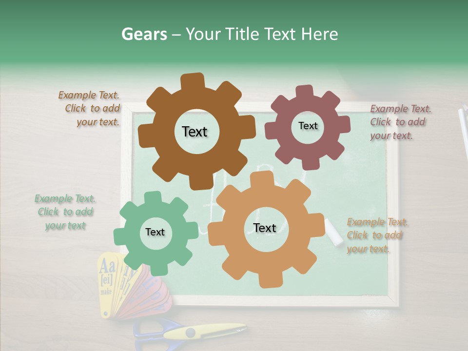 Clip Class Materials PowerPoint Template