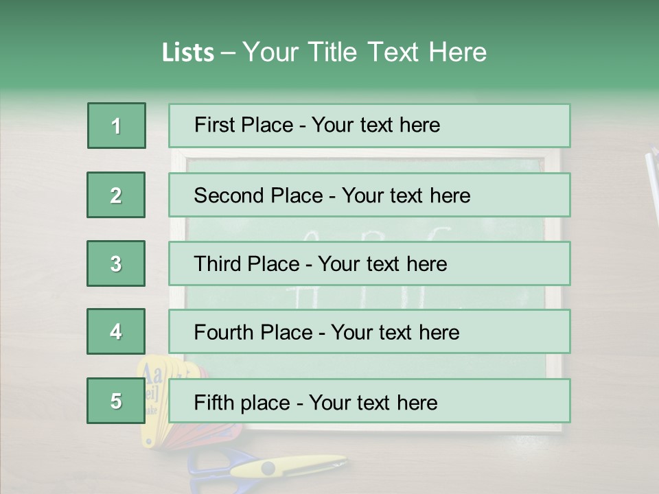 Clip Class Materials PowerPoint Template
