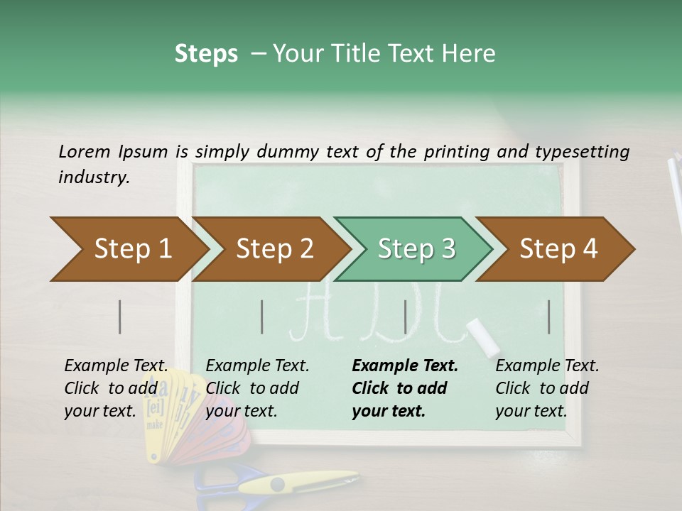 Clip Class Materials PowerPoint Template