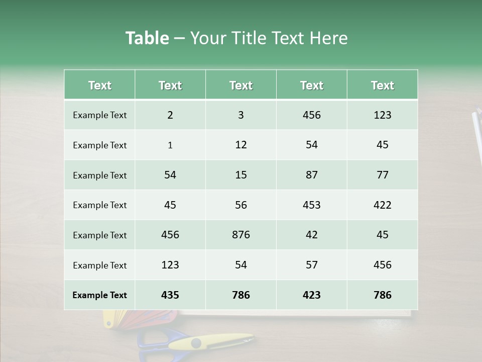 Clip Class Materials PowerPoint Template