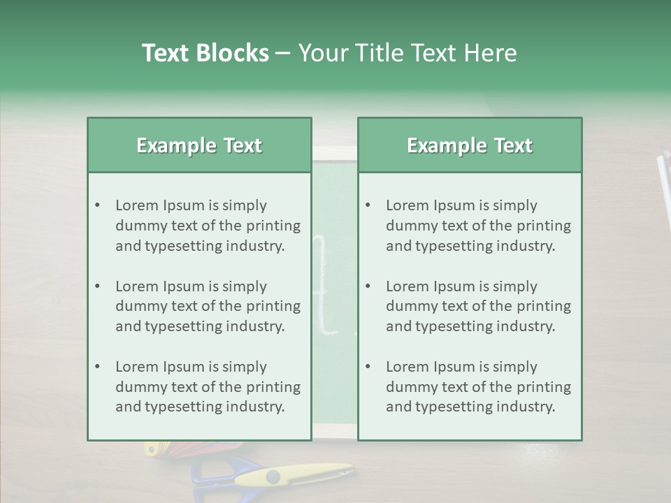 Clip Class Materials PowerPoint Template