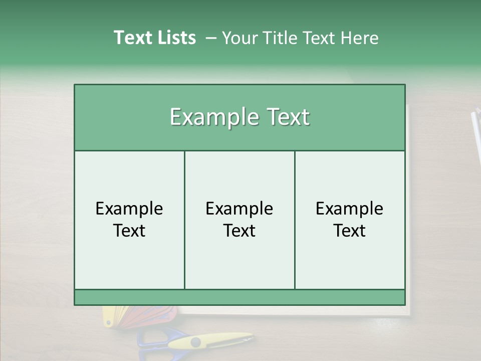 Clip Class Materials PowerPoint Template