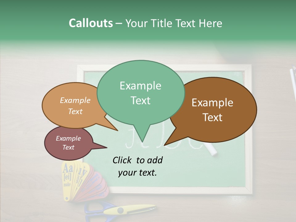 Clip Class Materials PowerPoint Template